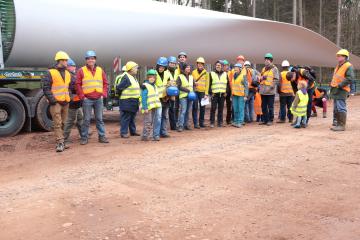 Besichtigung Baustelle Bürgerwindpark Südliche Ortenau