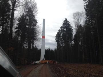 Baustelle Bürgerwindpark Südliche Ortenau