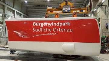 Gondel Bürgerwindpark Südliche Ortenau