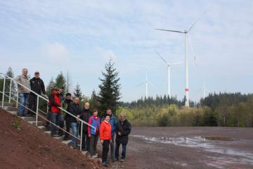 Schwarzwaldverein besucht Bürgerwindpark Südliche Ortenau